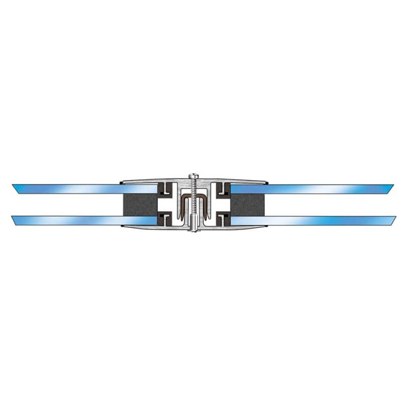 Self Supporting Horizontal Glazing Bar for 16-24mm Double Glaze Units 3m White image