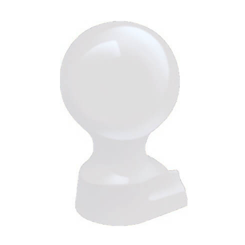 80mm Mk2/Mk4 Slide in Aluminium Ball Finial White (RAL9010) image