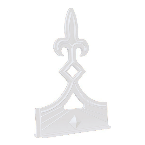 Fleur De Lys Crest PVC White image