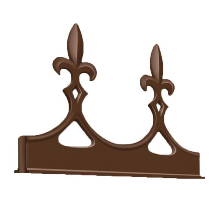 Fleur De Lys Crest Aluminium Brown (RAL8040) image