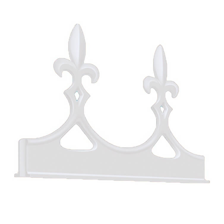 Fleur De Lys Crest Aluminium White (RAL9010) image