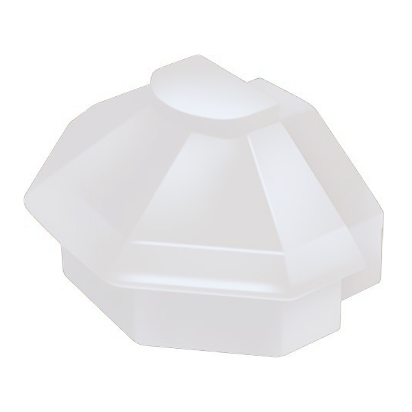 Cresfinex MK4 Radius Endcap Aluminium White image