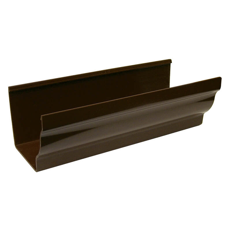 FloPlast 110mm Brown Ogee Gutter 4m image