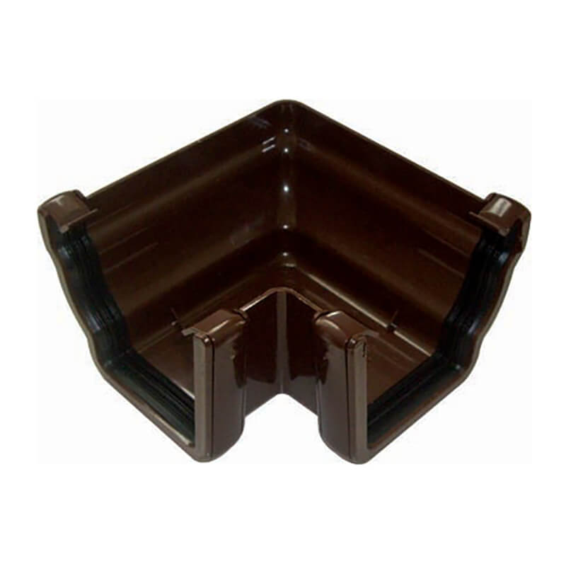 FloPlast Ogee Brown 90° External Gutter Angle  image