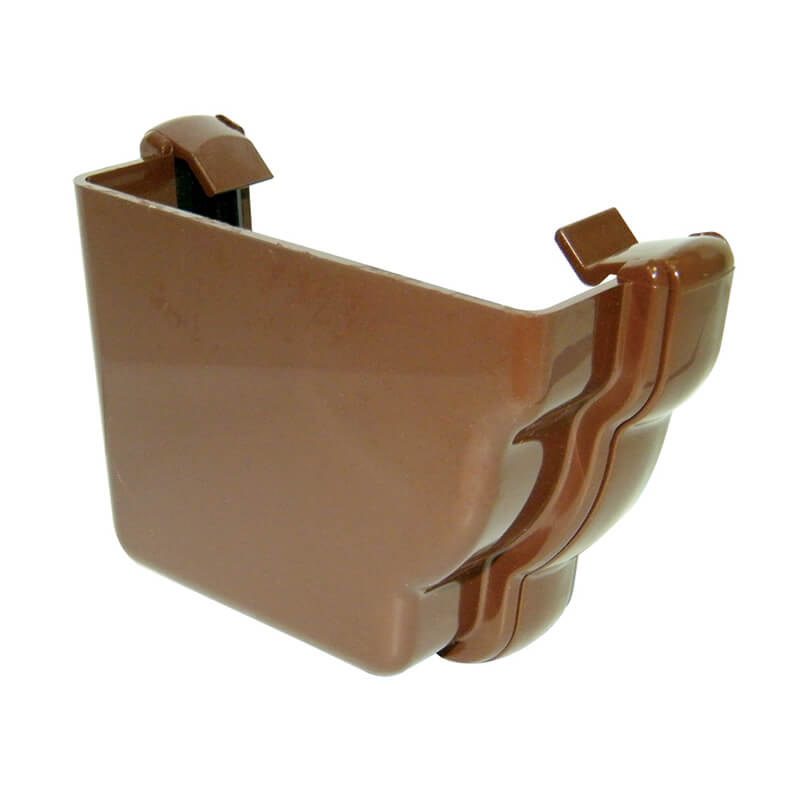 FloPlast Ogee Brown External Stopend Left Hand  image
