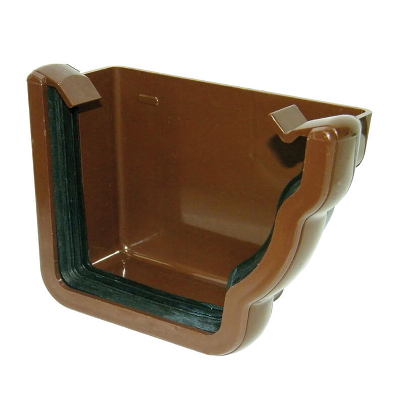 FloPlast Ogee Brown External Stopend Right Hand  image
