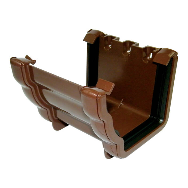 FloPlast Ogee Brown Gutter Union  image