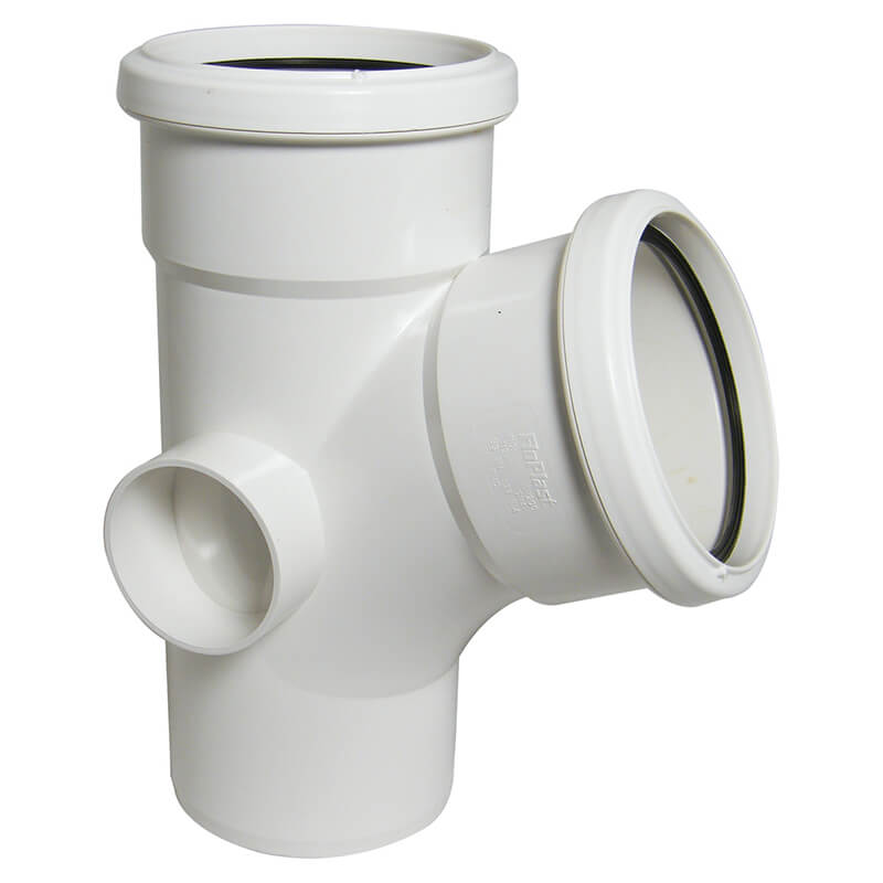 FloPlast 112.5° Branch White Soil  image