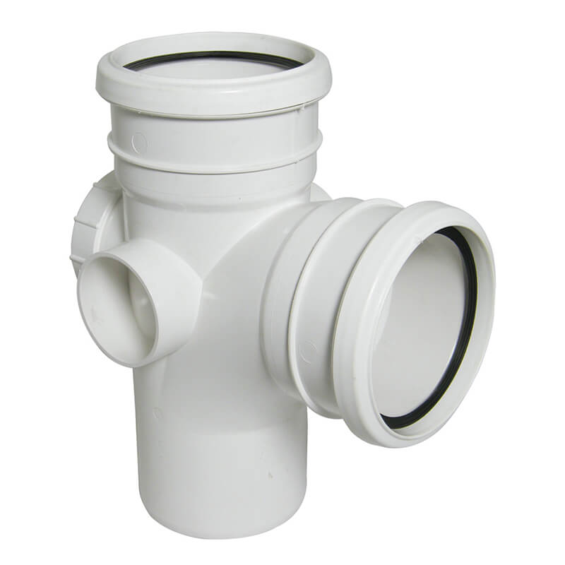 FloPlast 92.5° Access Branch White Soil  image