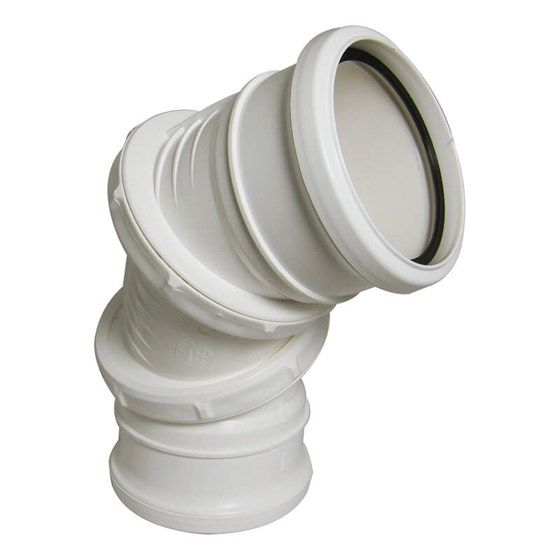 FloPlast Adjustable Bend 0-90 White Soil image