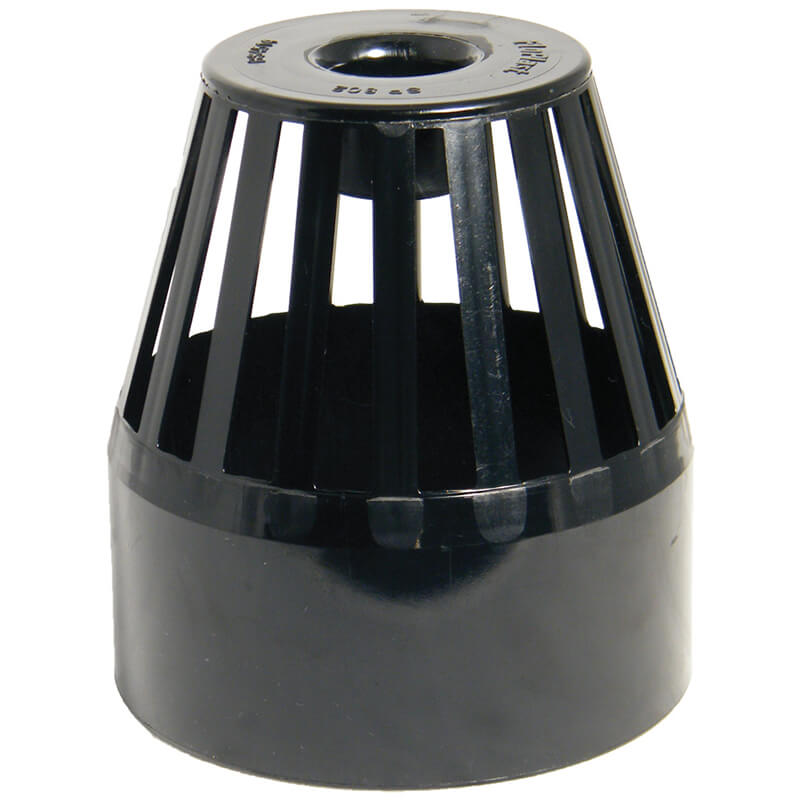 FloPlast Vent Terminal Black Soil  image