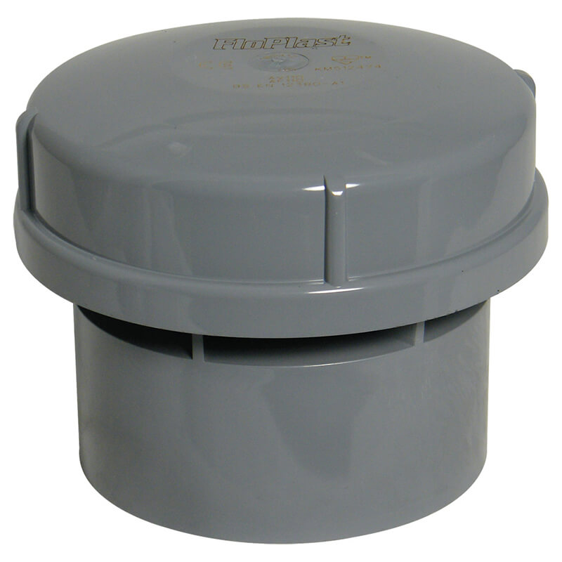 FloPlast 110mm Air Admittance Internal Valve Grey  image