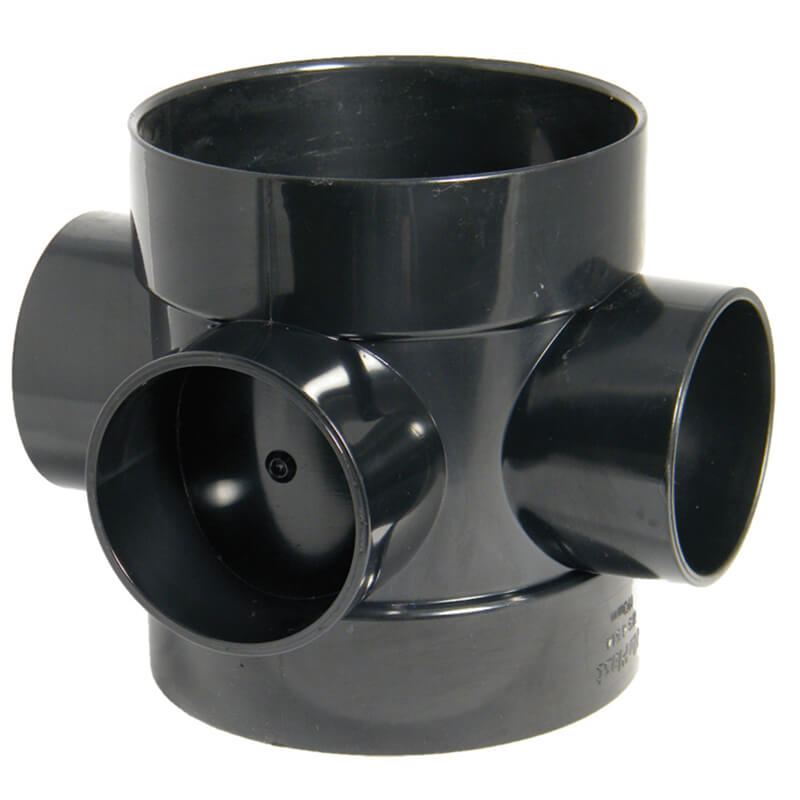 FloPlast Short Boss Pipe Black Soil  image
