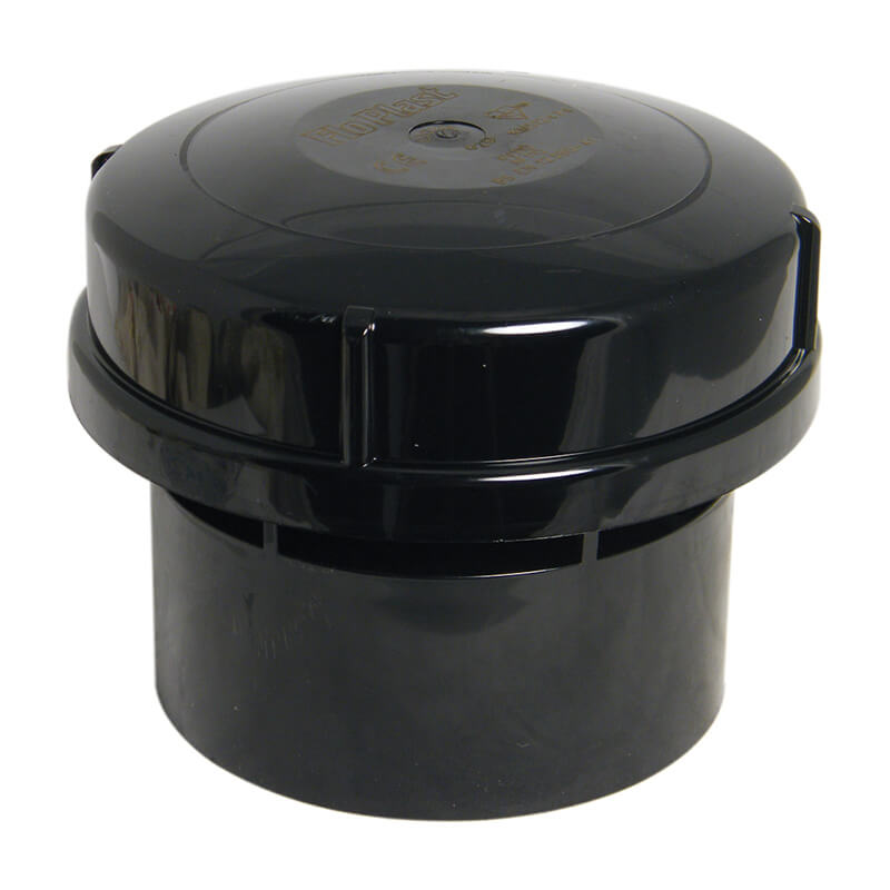 FloPlast 110mm Air Admittance Internal Valve Black  image