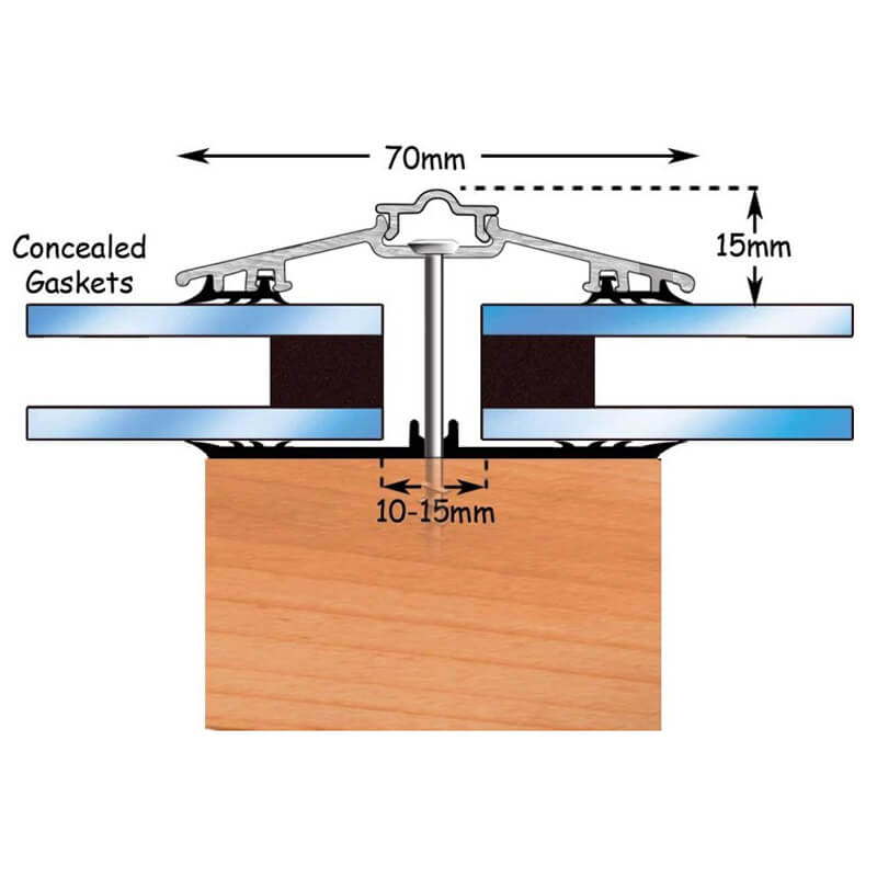 Capex 70mm Concealed Fix 2.4m Brown (RAL8040)  image
