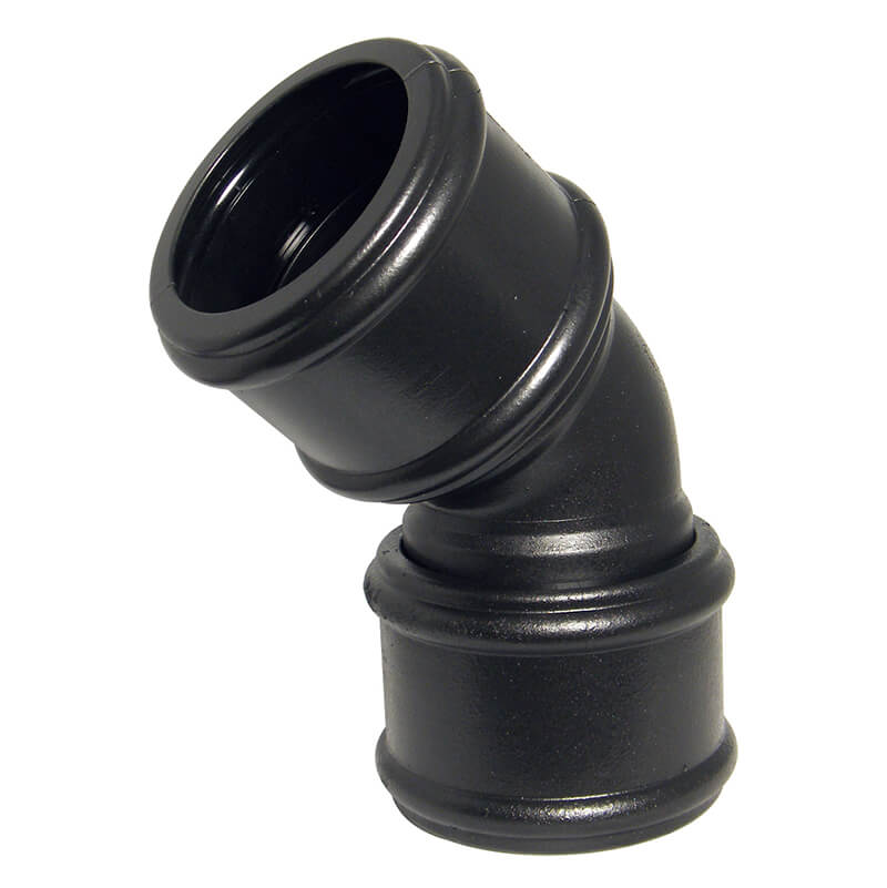 FloPlast 135° Bend Double Socket Cast Iron soil 110mm image