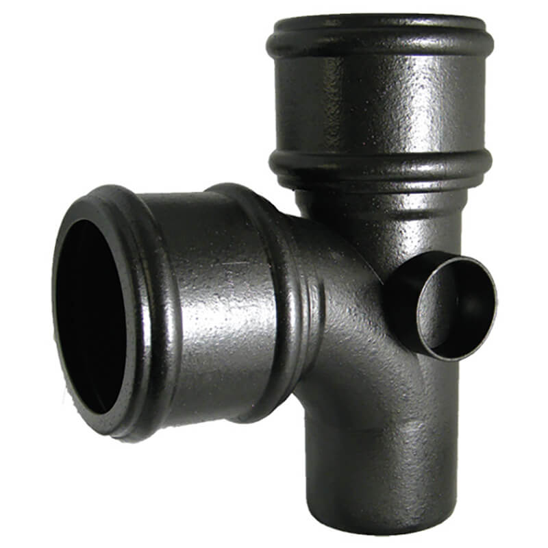 FloPlast 92.5° Branch Cast Iron Soil image