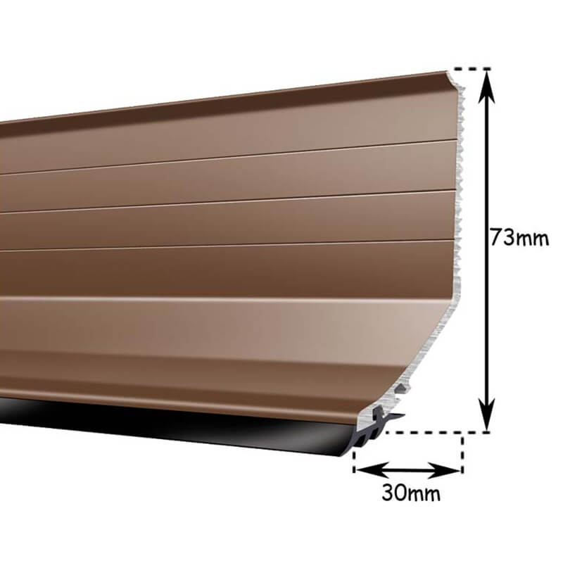 Lean To Flashing Profile Brown 3.0m (RAL8040) image