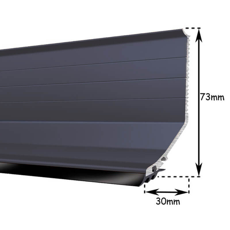 Lean To Flashing Profile Grey 3.0m (RAL9023) image