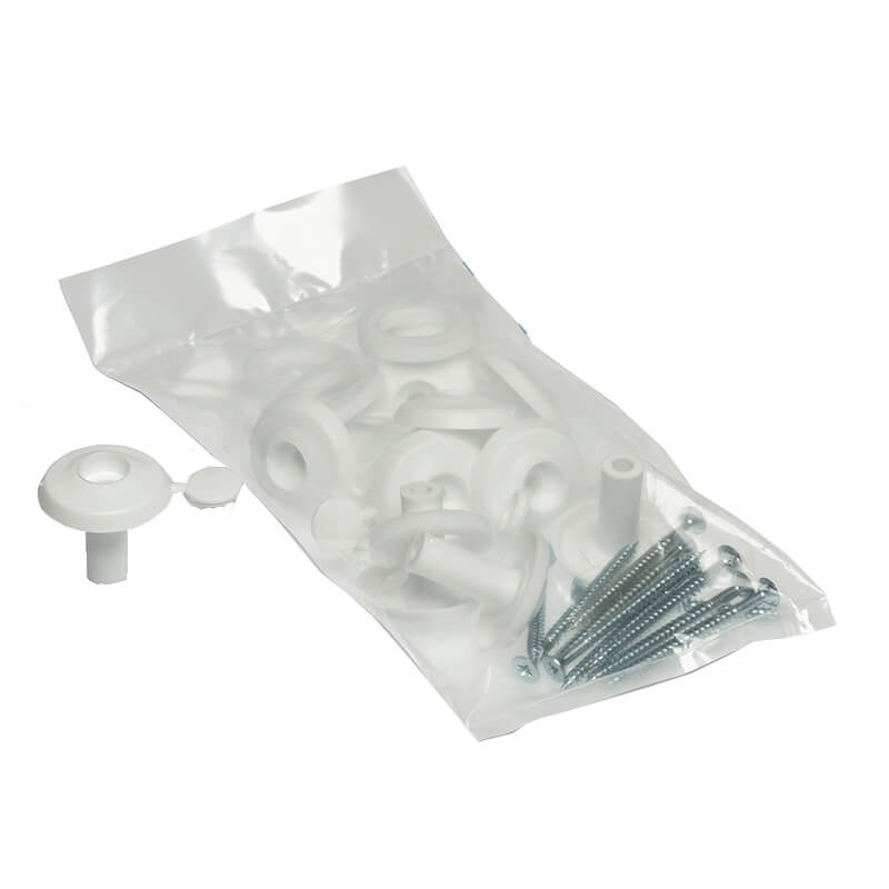 25mm Multiwall Polycarbonate Fixing Buttons (10Pk) White (Ral9010) image