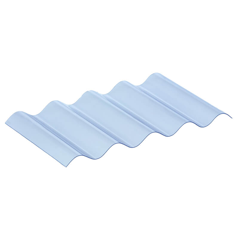 PVC 8/3" Iron Corrugated Roofing Sheets 1.1mm (Clear) 660mm x 3050mm  image