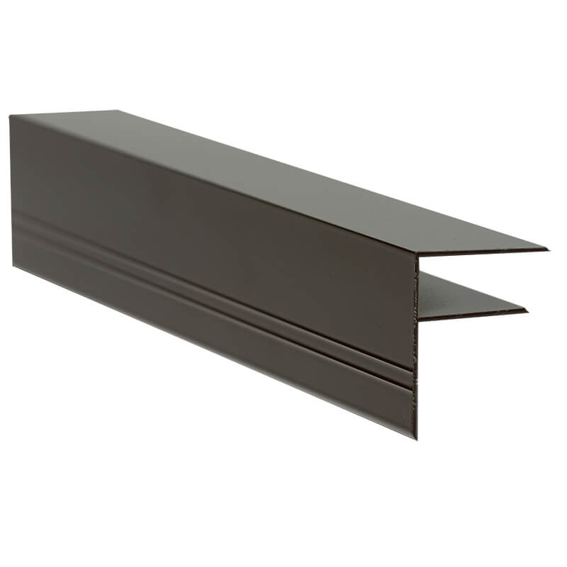 Aluminium F Section 16mm 4m Brown (Ral8040) image