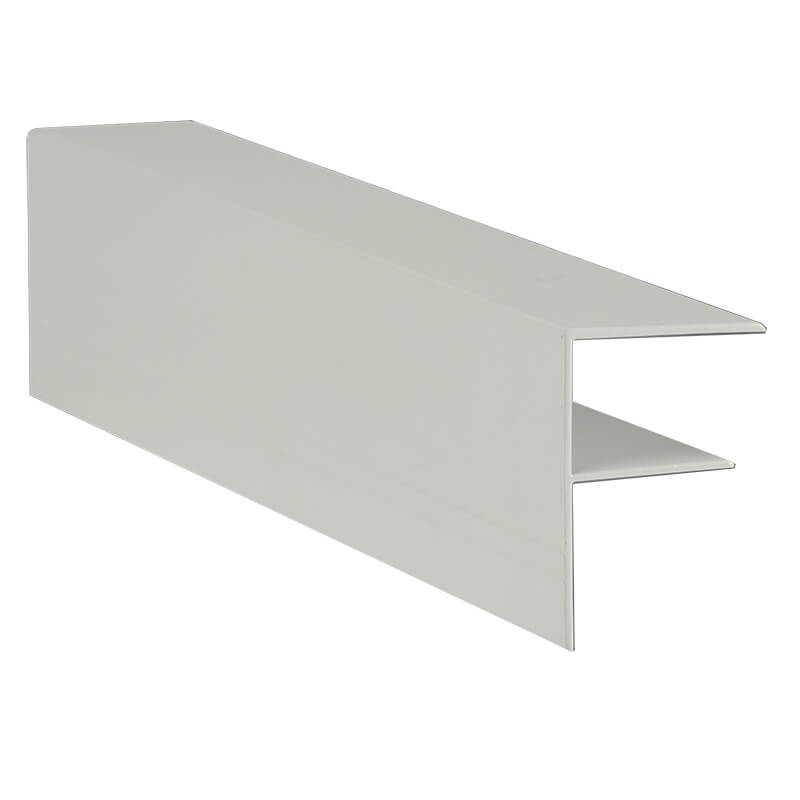 Aluminium F Section 25mm 3m White (Ral9010) image