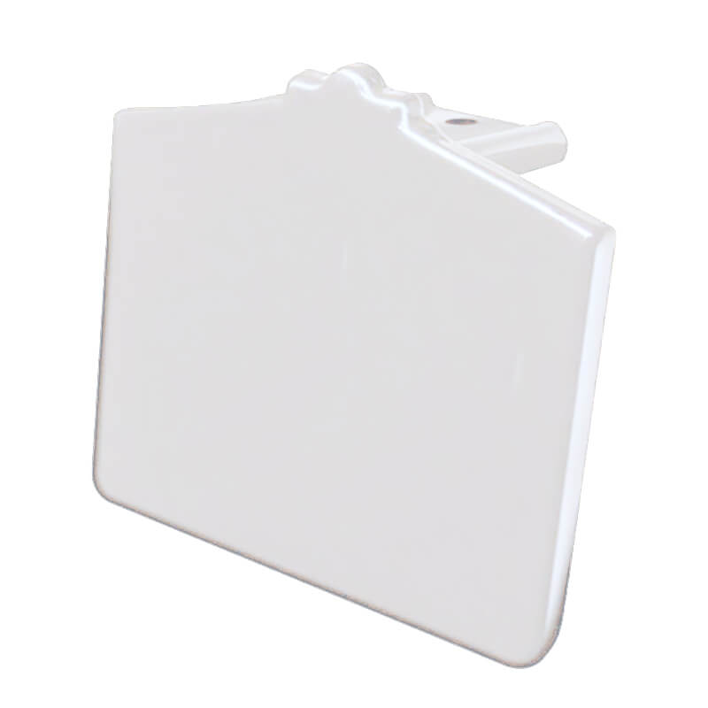 Cresfinex PVC White 70mm Extended Endcap image