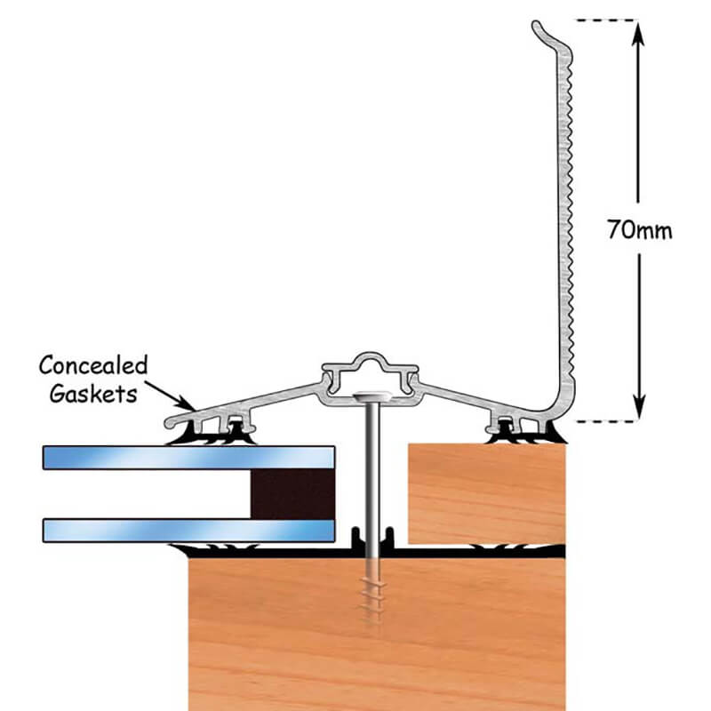 Capex 70mm Wall Finishing Profile 6m white (RAL8040) image