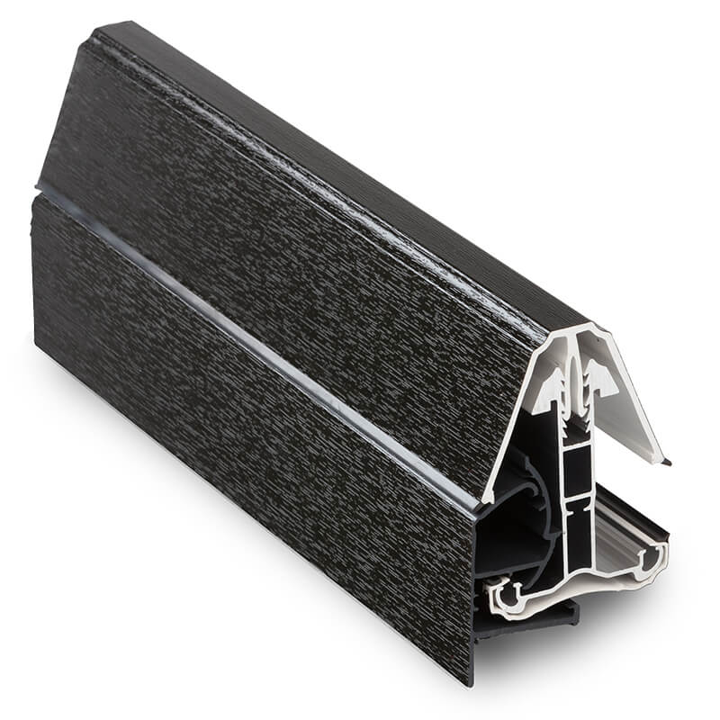4m Black Ash Self Support Edge Glazing Bars  Image