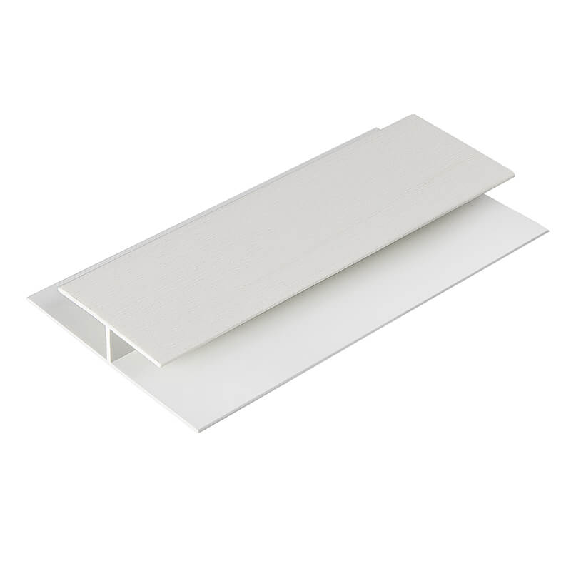 White Woodgrain Soffit Joint Trim 5m image