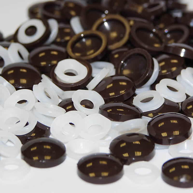 Brown 2-Part Screw Caps Pack of 200  image
