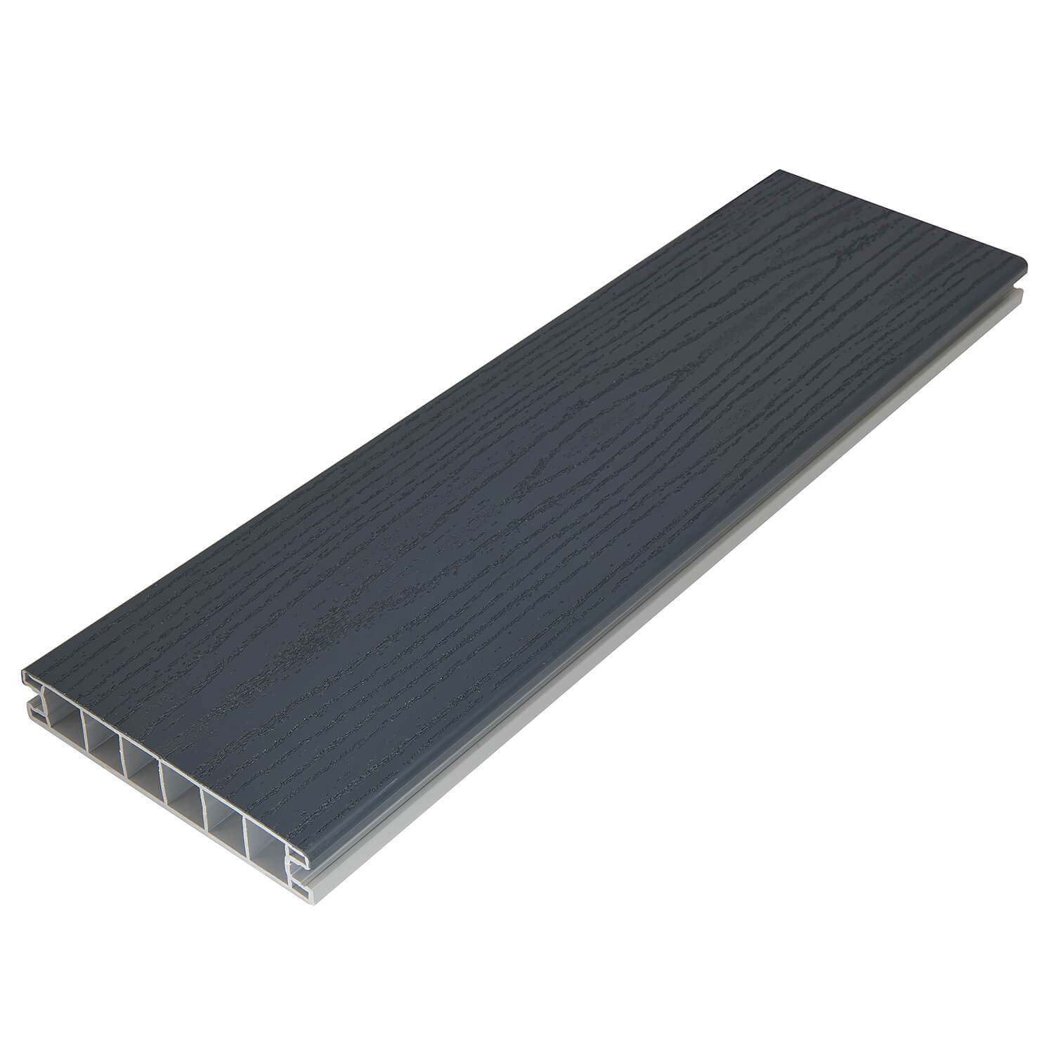 145mm Anthracite Grey PVC Dekboard Decking 4.9m image