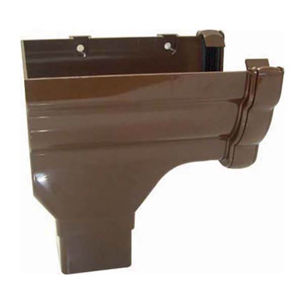 FloPlast Ogee Brown Left Hand Stopend Outlet  image