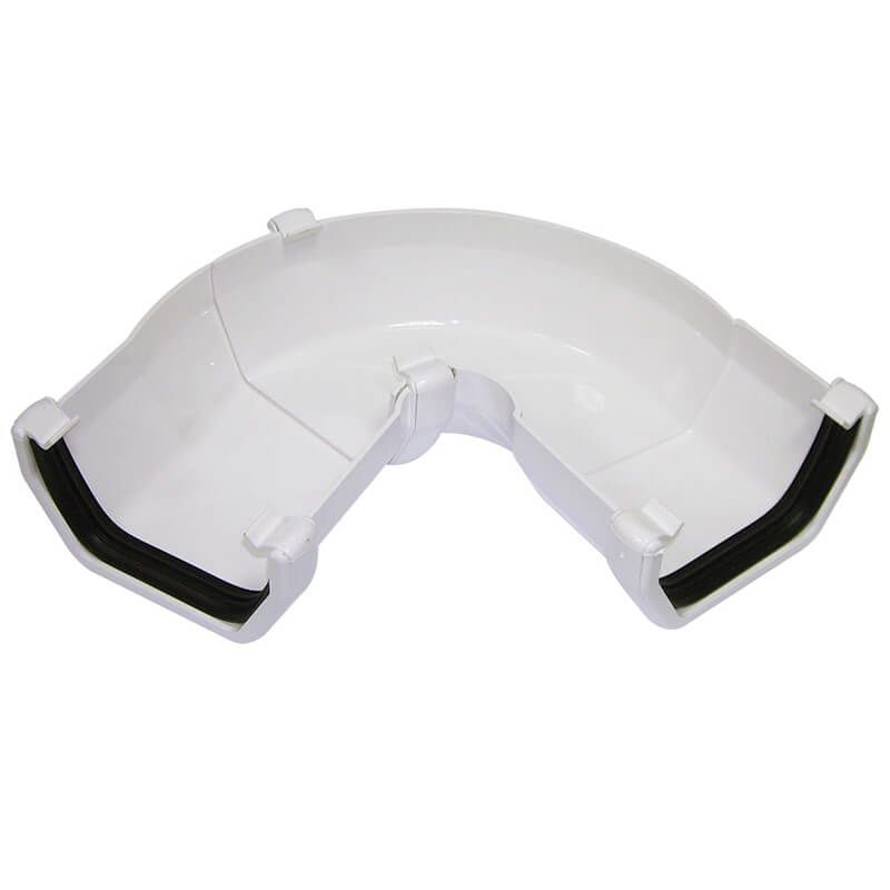 114mm Square White 50-156° Gutter Adjustable Angle  image