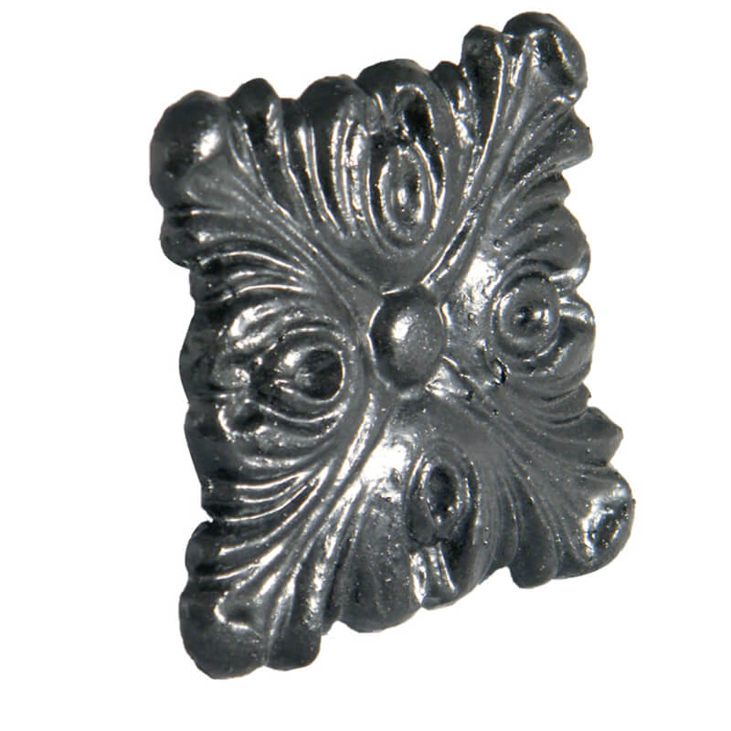 Floplast 55mm Small Cast Iron Effect Decorative Square Motifs for Hoppers image