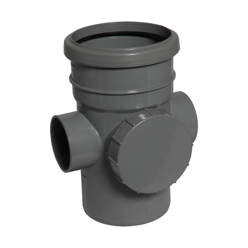 FloPlast Access Pipe Anthracite Grey Soil  image