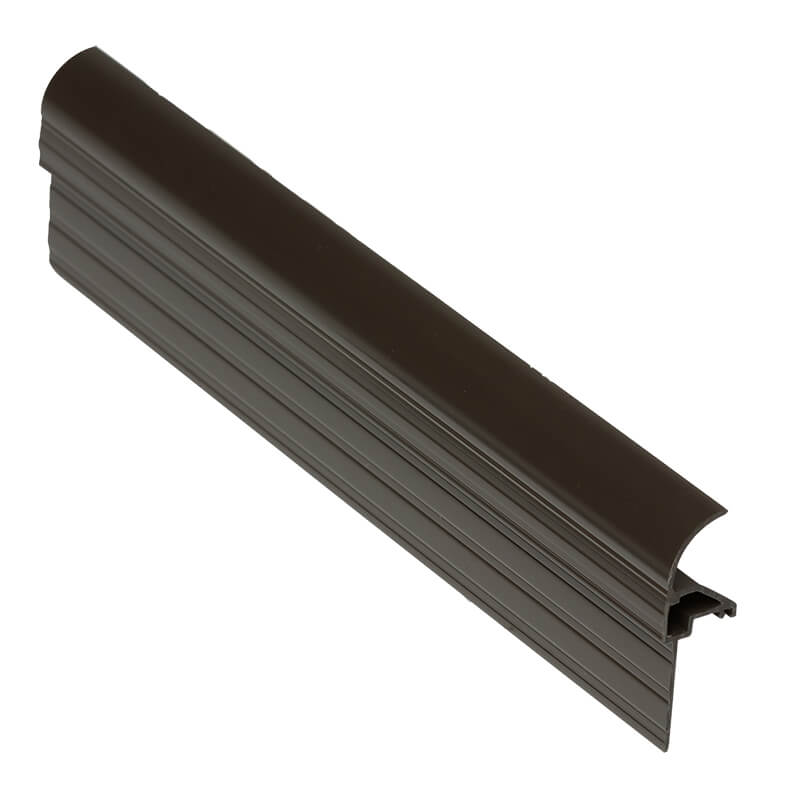 Snap Down Gable End Finishing Profile Brown 2.0m  image