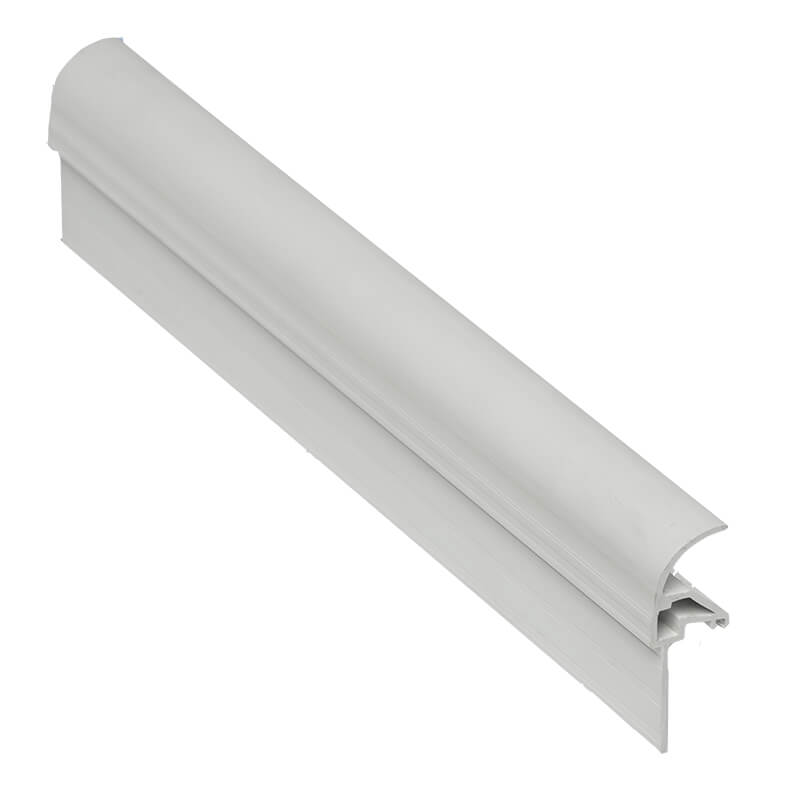 Snap Down Gable End Finishing Profile White 2.0m  image