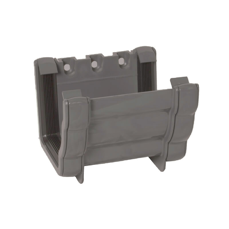 FloPlast Ogee Anthracite Grey Gutter Union  image
