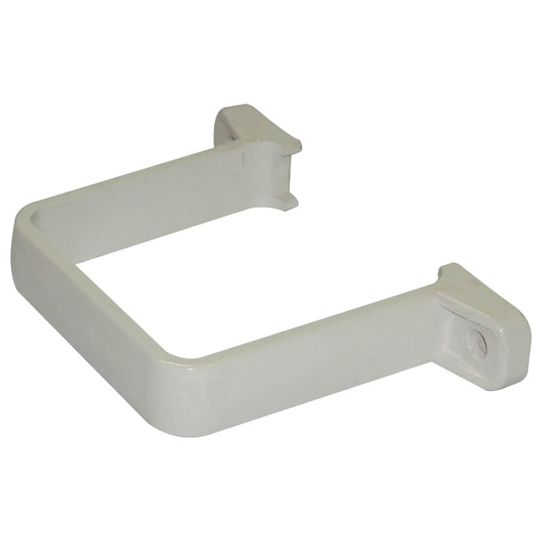 65mm Square Flush White Pipe Clip  image