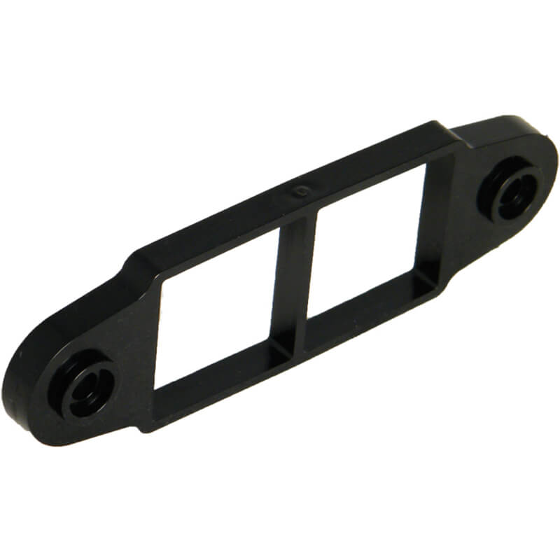 FloPlast Black Square Pipe Clip Bracket Spacer image
