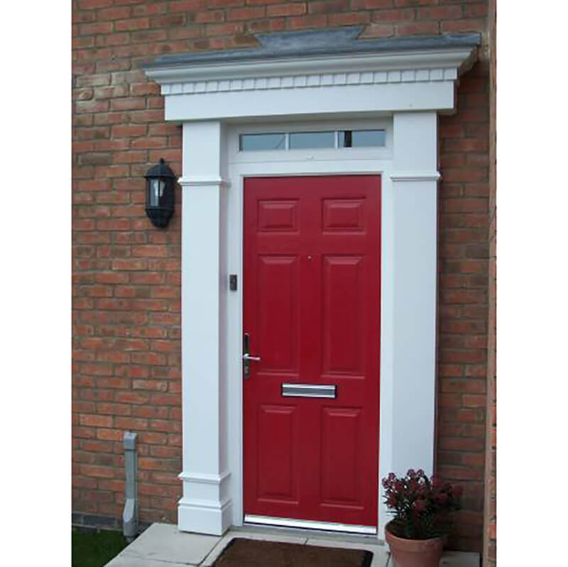 2340mm Edwardian Flat Top Door Surround Rosewood (RAL8017) image