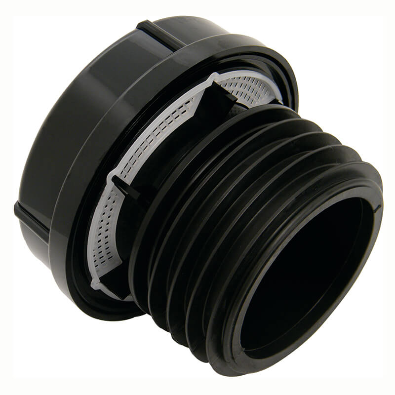 FloPlast 110mm Air Admittance External Valve Black image