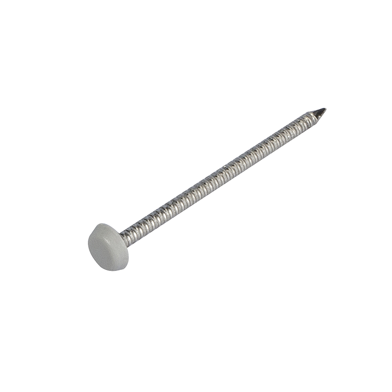 40mm Light Grey Stainless Steel Trimtop Nails Pack of 250 image