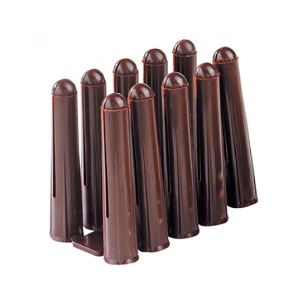 Brown Wall Fixing Plugs Box of 100  image