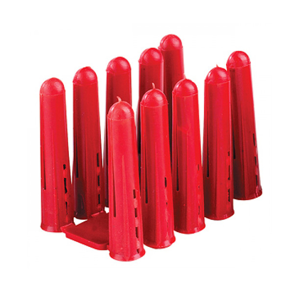 Red Wall Fixing Plugs Box of 100  image