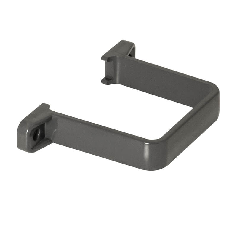 65mm Square Flush Anthracite Grey Pipe Clip  image