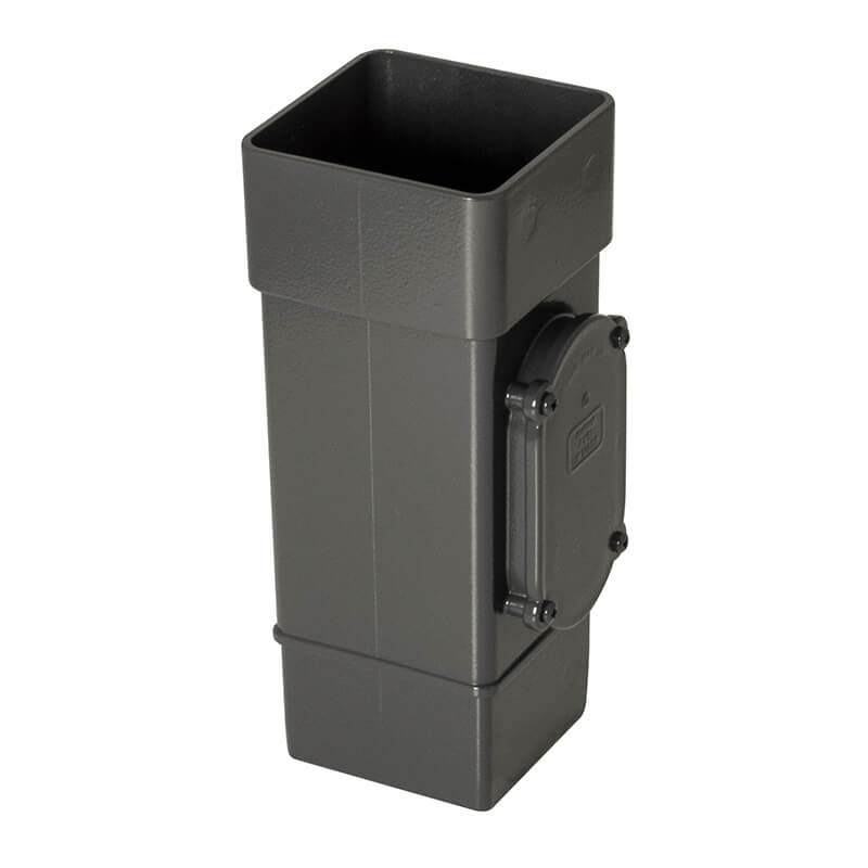 65mm Anthracite Grey Square Access Pipe  image