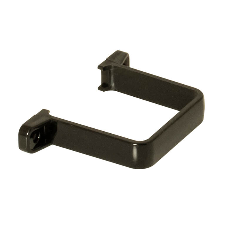 65mm Square Flush Black Pipe Clip  image